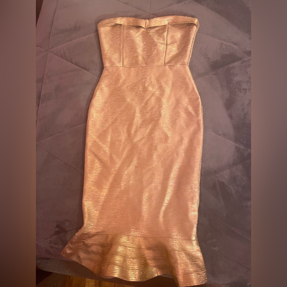 Gold dress